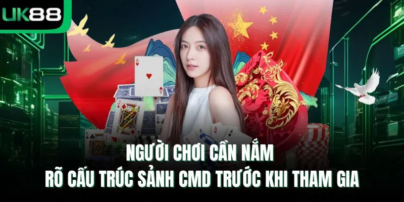 Người chơi cần nắm rõ cấu trúc sảnh CMD trước khi tham gia