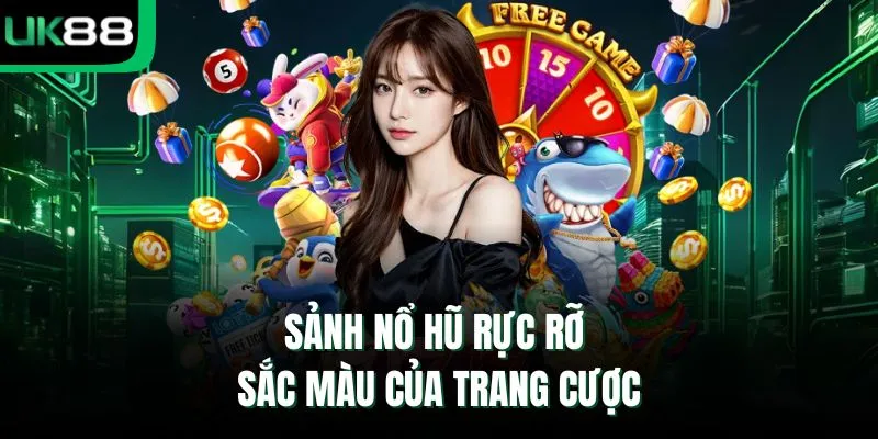 Sảnh nổ hũ rực rỡ sắc màu của trang cược